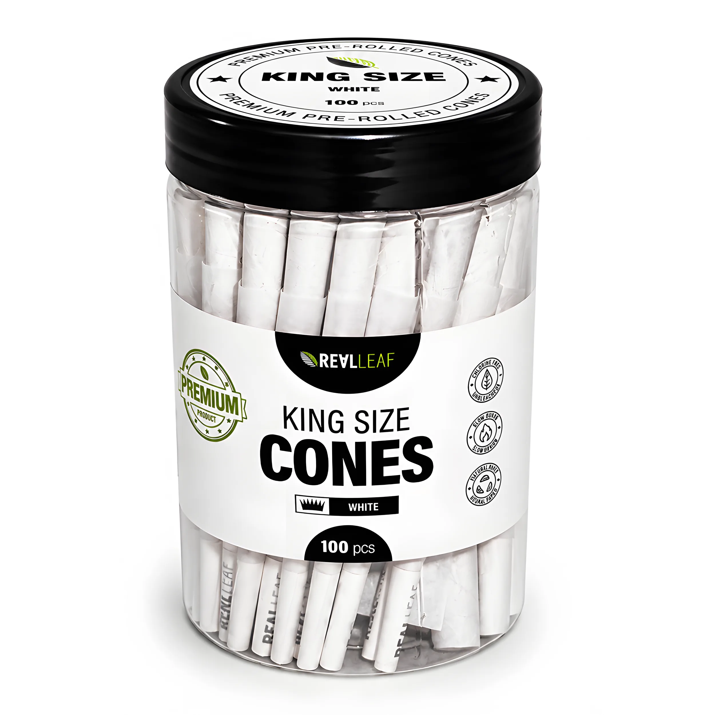 real-leaf-cones-king-size-white-100er-dose-closeup.webp