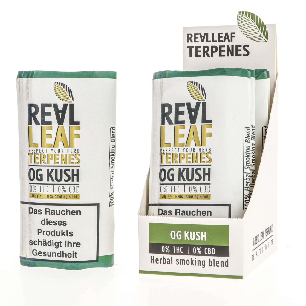 Real Leaf OG Kush – Tabakersatz Feinschnitt (20 g)