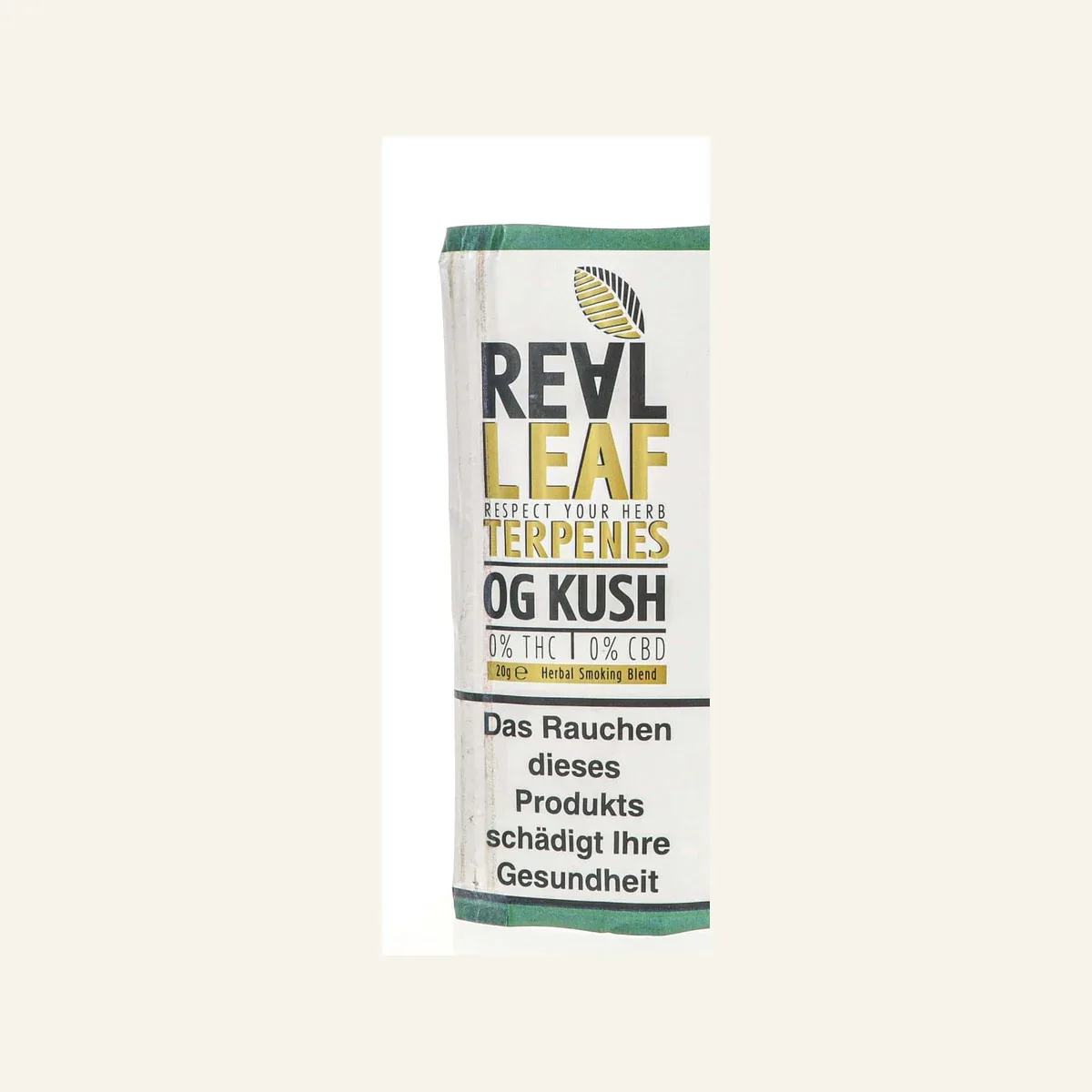 Real Leaf Terpenes OG Kush Beutel in der Detailansicht