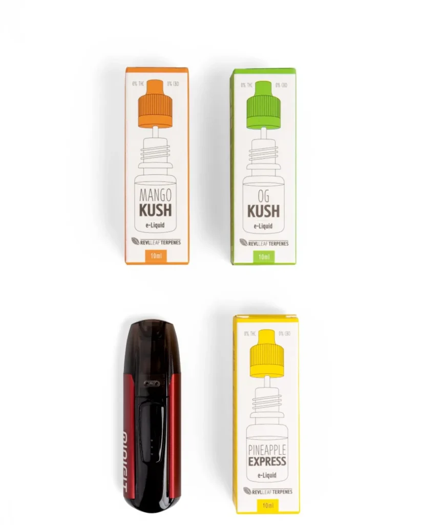 Liquid ohne Nikotin mit Terpenen - Verdampfungsset